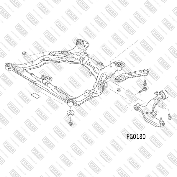 Сайлентблок переднего рычага передний Nissan J32 L33R Z51 F15E R52R L50 JX35