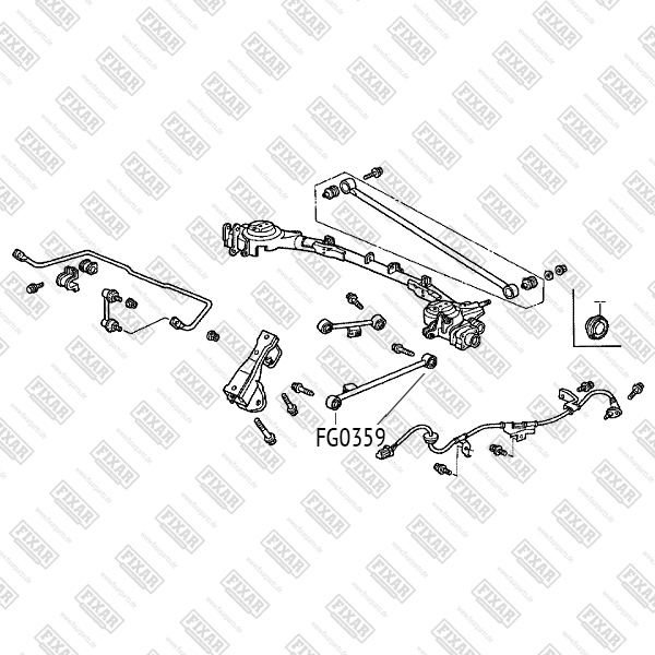 Сайлентблок задней продольной тяги Honda GA3/4/6 GH#