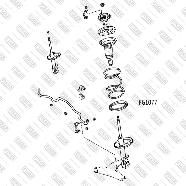 Прокладка пружины передняя Toyota SV30/40