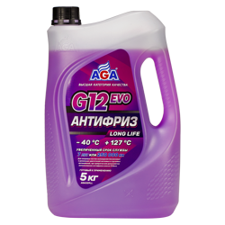 Антифриз AGA G12 EVO Long life фиолетовый 5L