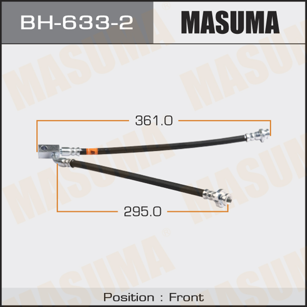 Шланг тормозной передний Nissan S51 FX37/50 VQ37VHR VK50VE 12/01-